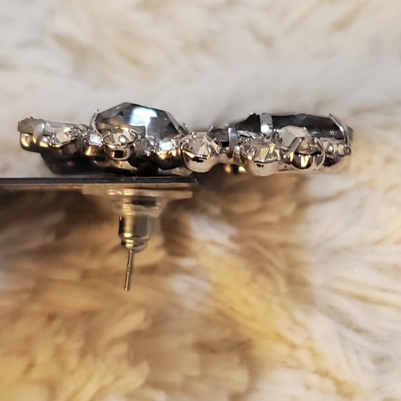 Express Silver Statement Earrings - Picture 4 of 4